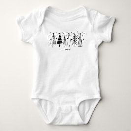 Baby Girl eller Boys Bodysuit - Låt det snöa T Shirt