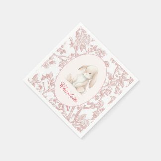 Baby Girl First Birthday Party Napkins Pappersservett