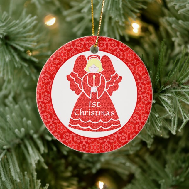Baby Girl's 1st jul Angel Julgransprydnad Keramik (Träd)