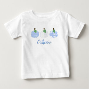 Baby Girls Ljusblå Pumpa Trio T-Shirt