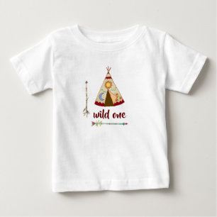 Baby Girls T-Shirts - Vild En Teepee