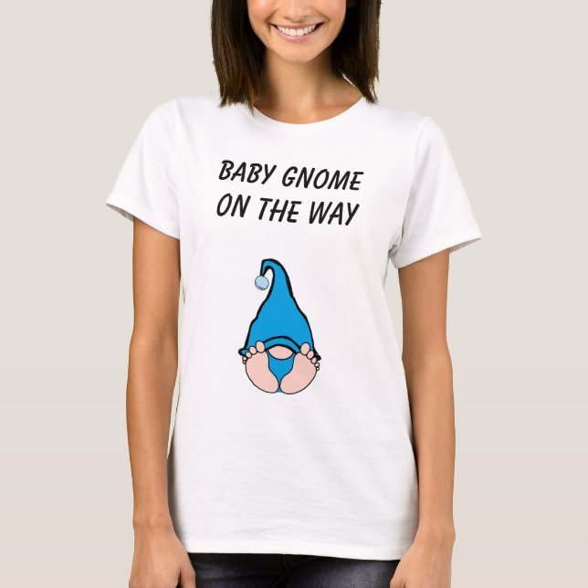 Baby Gnome på Way Blue T-Shirt (Framsida)