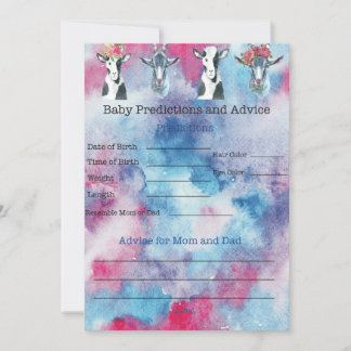 Baby Goat Baby Shower-spel Inbjudningar
