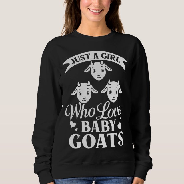 Baby Goat Farmer Cute Mountain Goats T Shirt (Framsida)