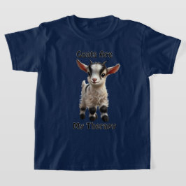 Baby Goat med Fluffy Päls och ljusa uttryck T Shirt