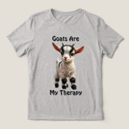 Baby Goat med Fluffy Päls och ljusa uttryck T Shirt