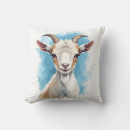 Baby Goat Smiling Kudde