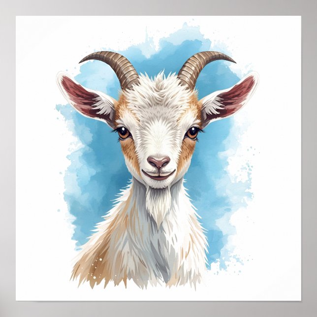 Baby Goat Smiling Poster (Framsidan)