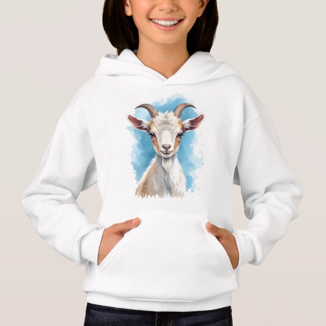 Baby Goat Smiling T Shirt (Framsida)
