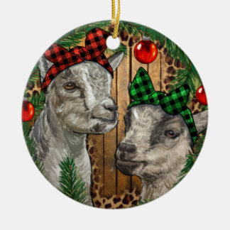 Baby Goats jul Ornament Png, Western jul
