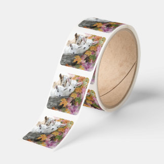 Baby Goats Through the Fence Fyrkantigt Klistermärke