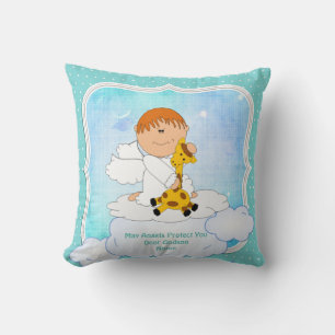 Baby Godson Gift Communion Baptism Cute Angel Kudde