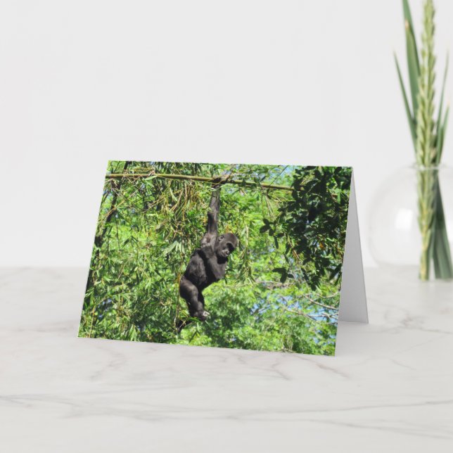 Baby Gorilla (2035) - födelsedagskort Kort (Framsida)