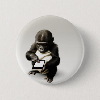 Baby gorilla Button / チビゴリラの缶バッジ　Gorilla Life Knapp