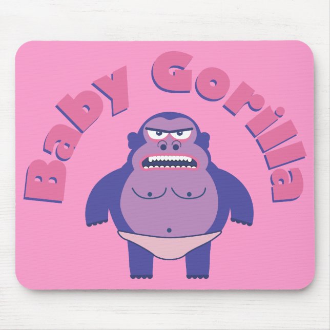 Baby Gorilla Mousepad Musmatta (Framsidan)