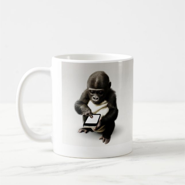 Baby gorilla Mug / チビゴリラのマグカップ　Gorilla Life Kaffemugg (Vänster)