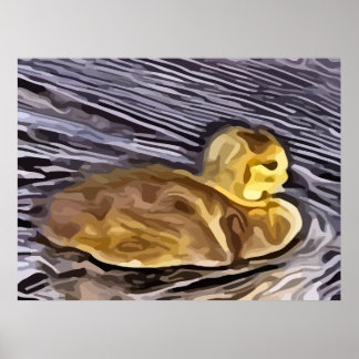baby gosisk målning poster