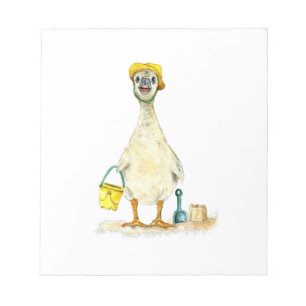 Baby Gosling om stranden Anteckningsblock
