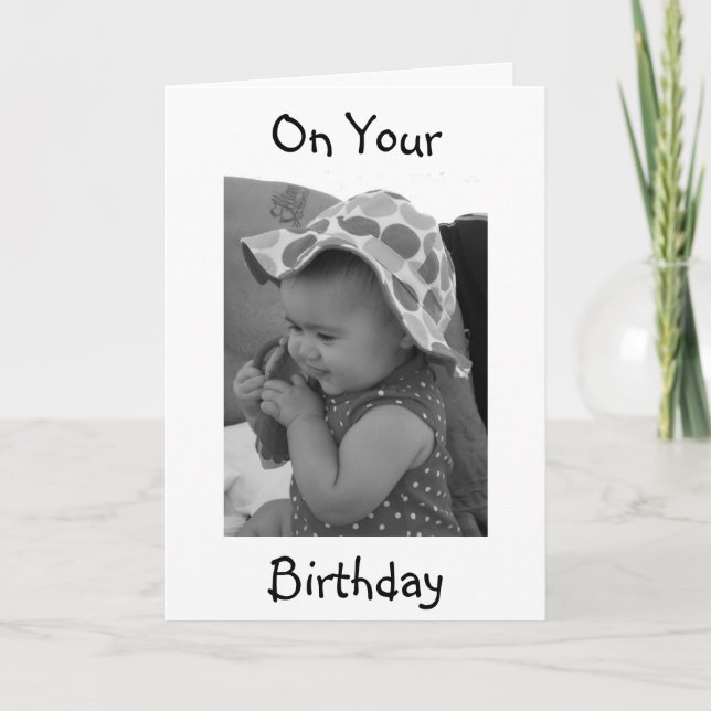 **BABY GRANDDAUGHTERS BIRTHDAY**-KORT KORT (Framsida)