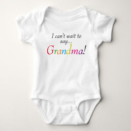 Baby Grandma Sayed Roligt Infant Shirt Tee Shirt