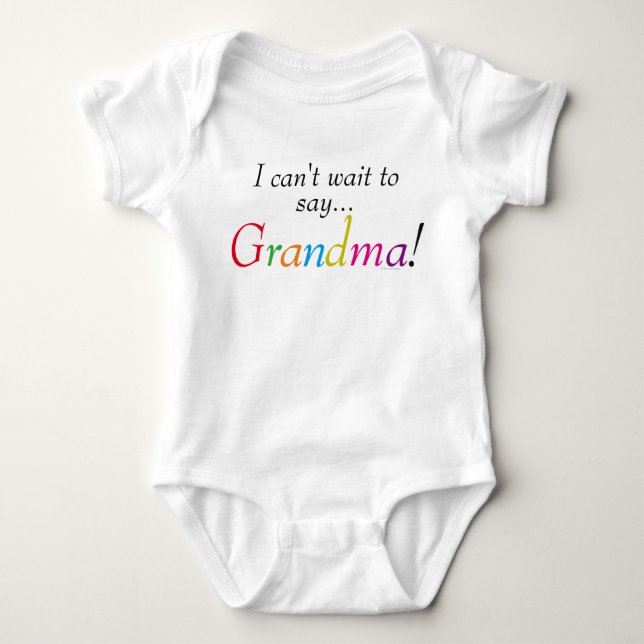 Baby Grandma Sayed Roligt Infant Shirt Tee Shirt (Framsida)