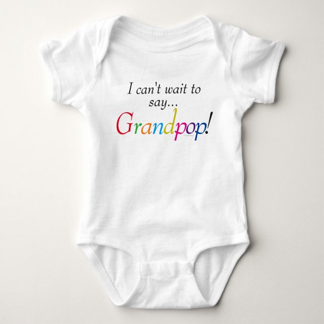 Baby Grandpop Sayed Roligt Infant Shirt Tee (Framsida)