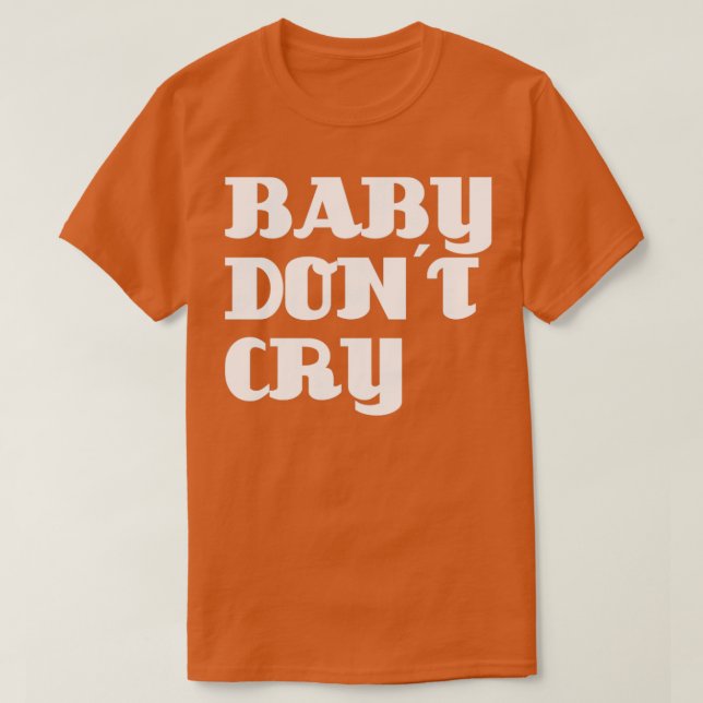 Baby Gråter vit T Shirt (Design framsida)