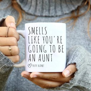 Baby Gravid Announcement Smells as Aunties Kaffemugg