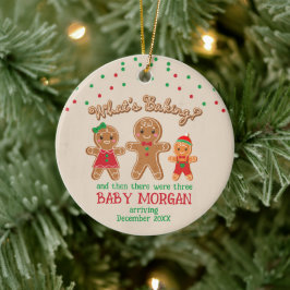 Baby Gravid Meddelande om Ornament Gingertea