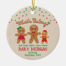 Baby Gravid Meddelande om Ornament Gingertea