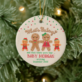 Baby Gravid Meddelande om Ornament Gingertea
