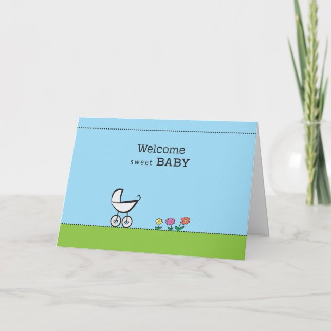 Baby & Graviditets Gratulationer Tack Kort (Framsida)
