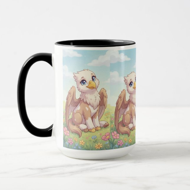 Baby Griffin Mugg | Sött Fantasiväsen  (Vänster)