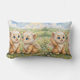 Baby Griffin Wildflower Kudde – Whimsical äng