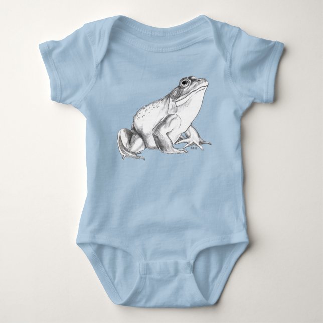 Baby Groda Tröja Bullfrog Creeper Ekologisk Gåva (Framsida)