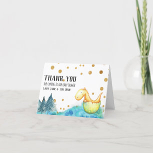 *~* Baby Grönt Dragon Boy Shower Tack Kort