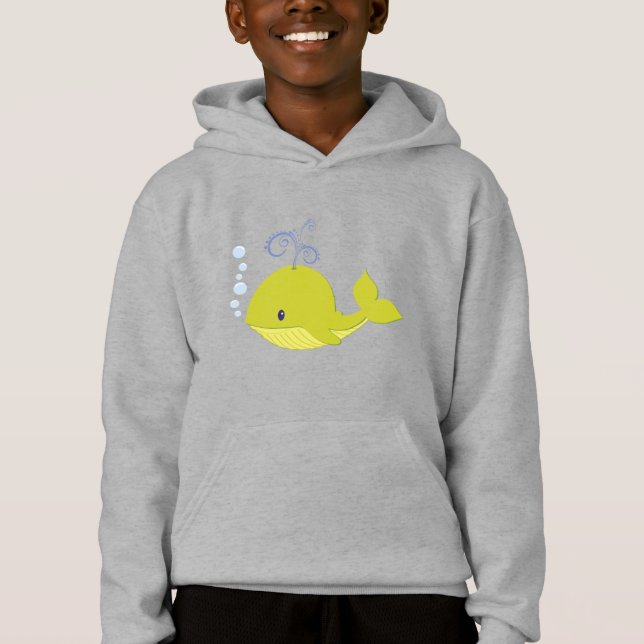 Baby Grönt Whale T Shirt (Framsida)