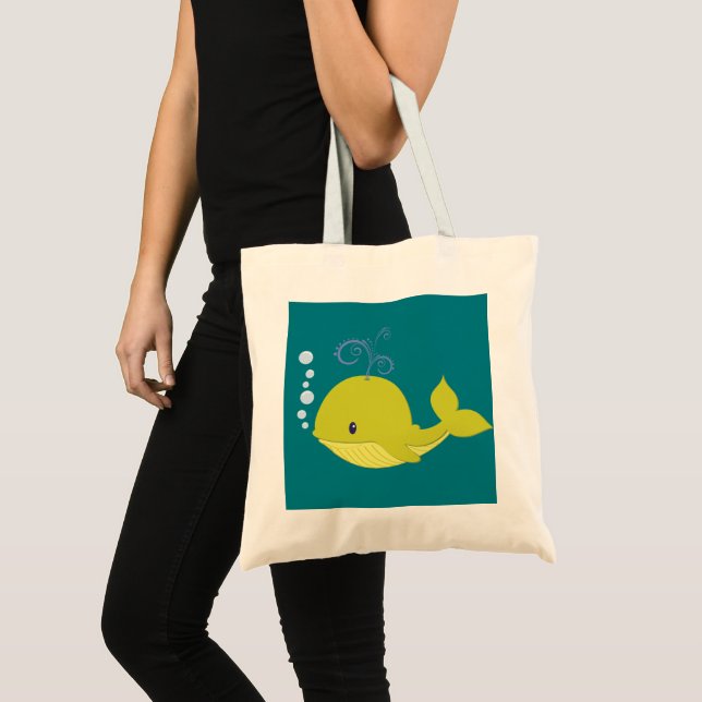 Baby Grönt Whale Tygkasse (Framsida (produkt))