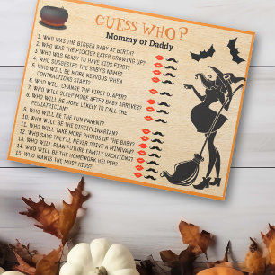 Baby-gubben Halloween Witch Gissa vem Anteckningsblock