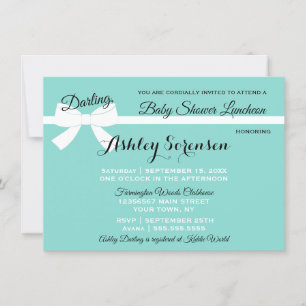 Baby & Guests sprinkle Shower Tiara Party Inbjudningar