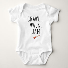 Baby Guitar Rock musik - Crawl Walk Sylt Guitar T Shirt