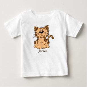 Baby gullig Tabbykattunge Tee Shirt
