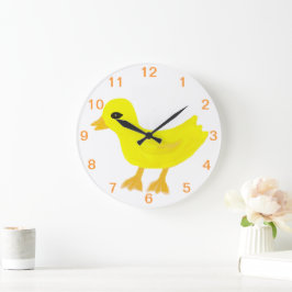 Baby Gult Rubber Ducky Stor Klocka