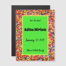 Baby Gumbollar Spara datum magneter