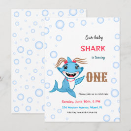 Baby haj inbjudningar