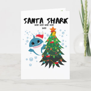Baby-haj (Santa shark) Helgkort