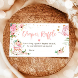 Baby håller på att andas teafärgning Raffle Rosa B Tilläggskort