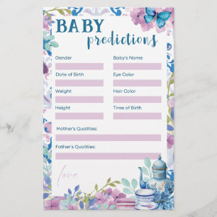Baby håller på att breda ut sig i Baby Predictions