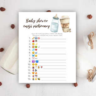 Baby håller på att brinna i babyduschen Emoji bild