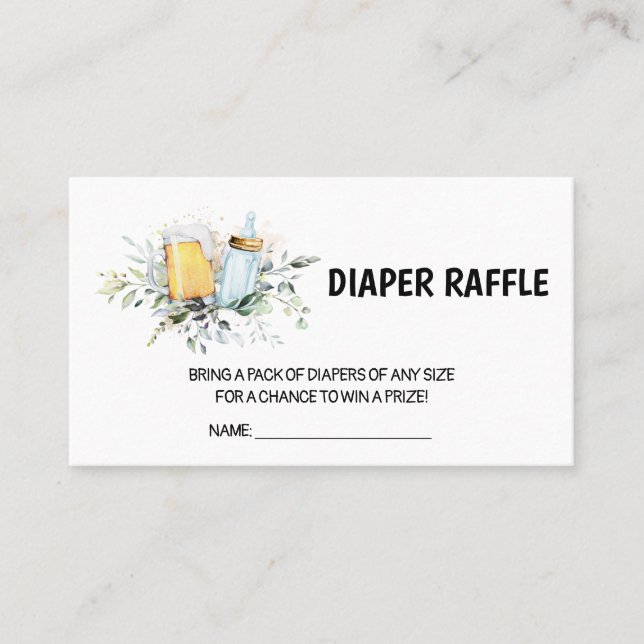 Baby håller på att bryta babyskabruk visitkort (Framsida)